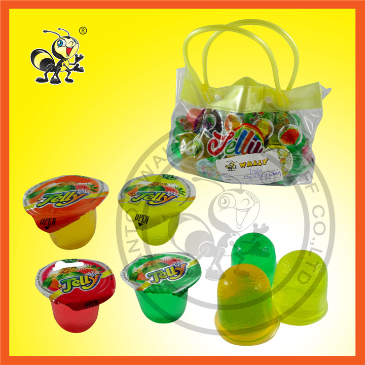 Hand Bag Packed Fruit Flavor Jelly Cup