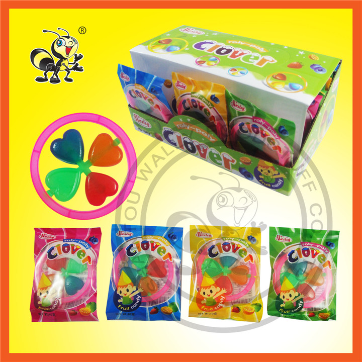 Roly-Poly Clover Candy Lollipop Candy