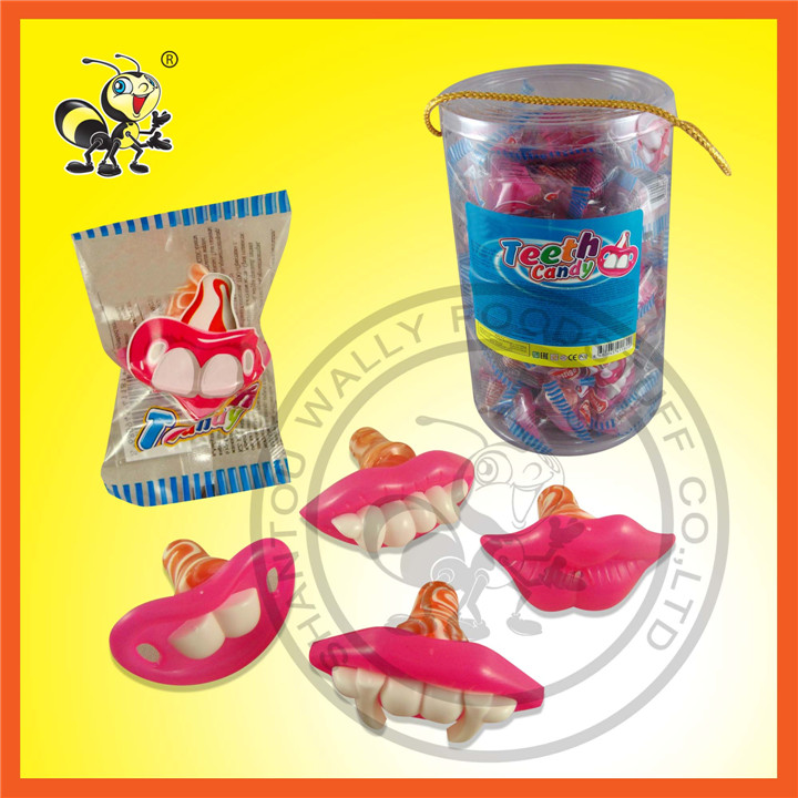 Lovely Hot Selling Teeth Candy Lollipop Candy