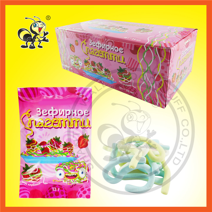Different Color Noodle Shape Marshmallow