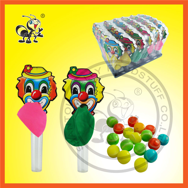 Clown Blowing Balloons With Candy Toy Candy