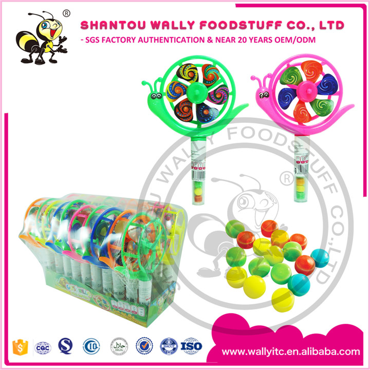 Plastic Candy Toy Snail Shape Toy Candy
