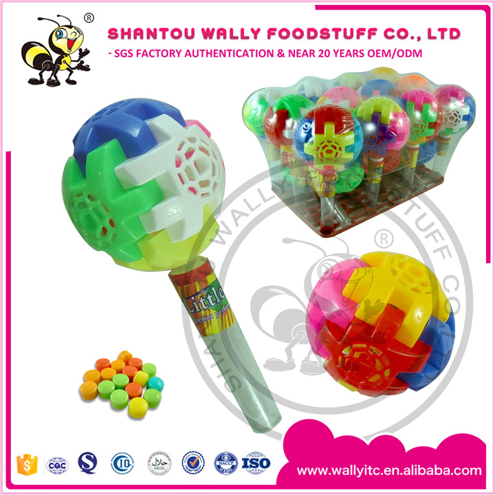 Puzzle Pieces Intelligence Ball With Press Candy Toy Candy